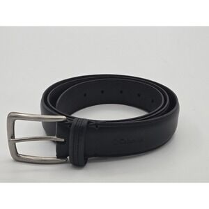 Columbia Men's Size XL 42 Black Faux Synthetic Leather‎ Belt NWOT NEW